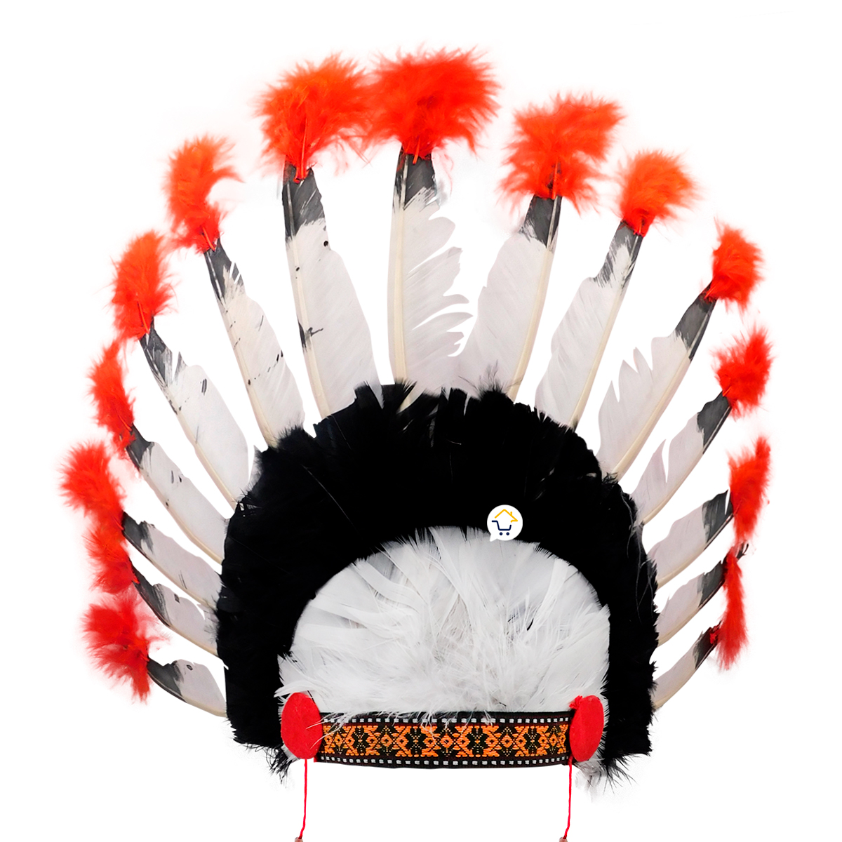 Miniatura 7 de Penacho Indio Jefe Pluma Diadema C2010